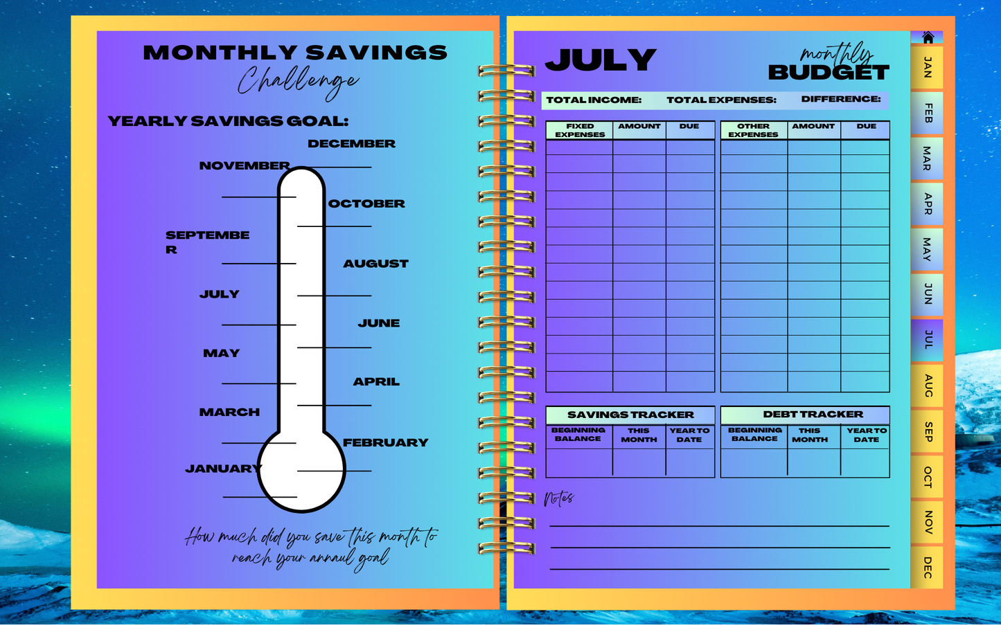 Faith Over Fear Digital Planner - Hyperlinked
