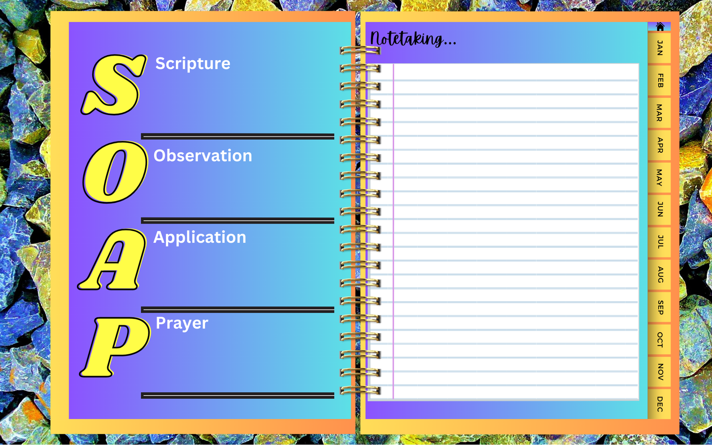 Faith Over Fear Digital Planner - Hyperlinked